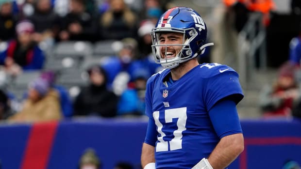 Jake Fromm with the Giants.